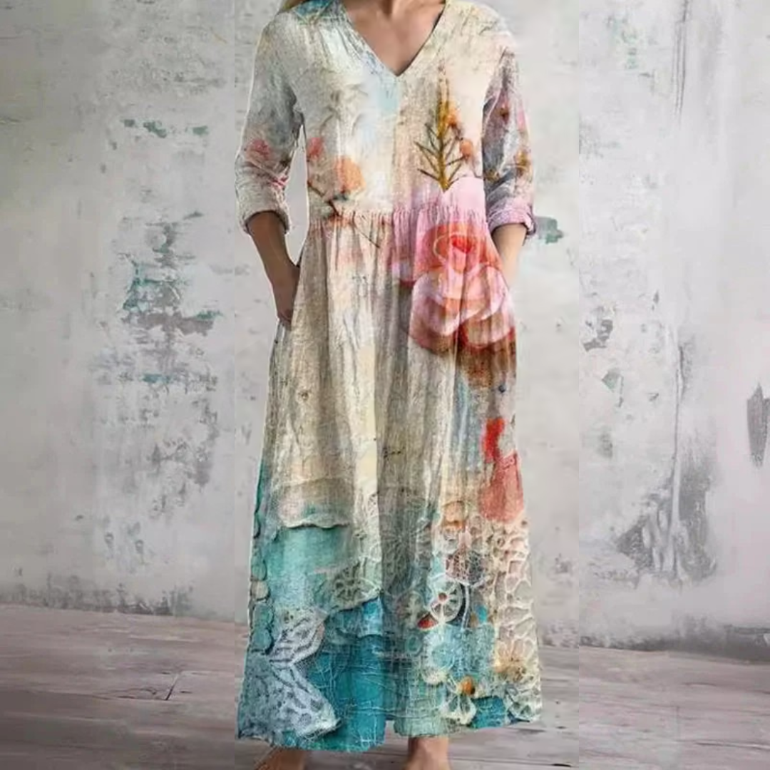 Patricia™ | Robe Florale d'Été - Multicolore