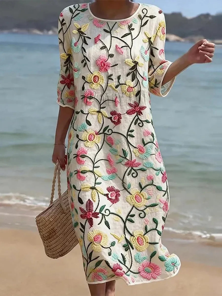 Rebecca - Robe à Motifs Floraux