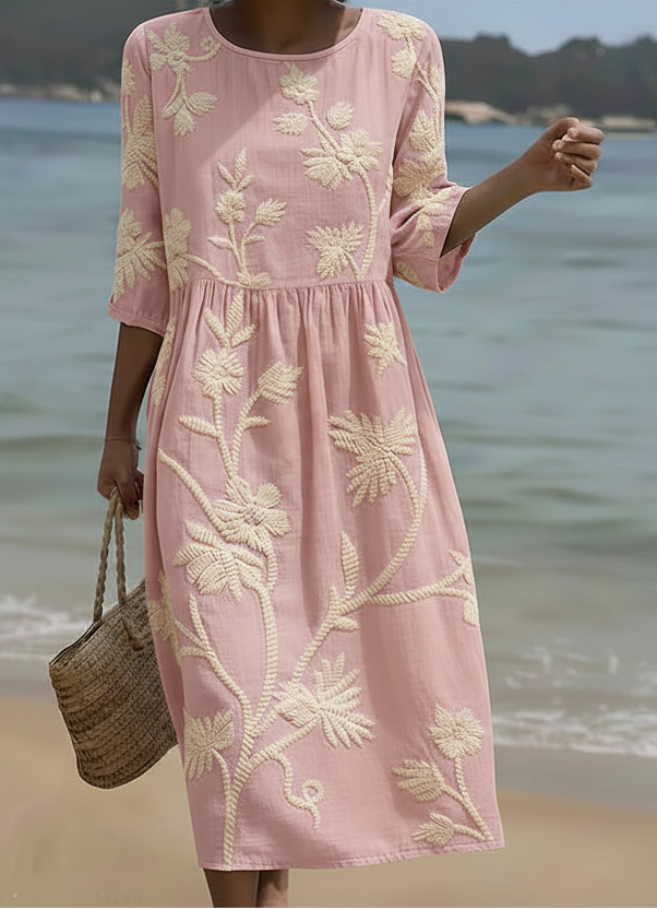 Phoebe - Robe Midi à Imprimé Floral
