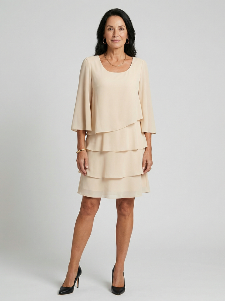 Della | Robe longueur genou à manches évasées