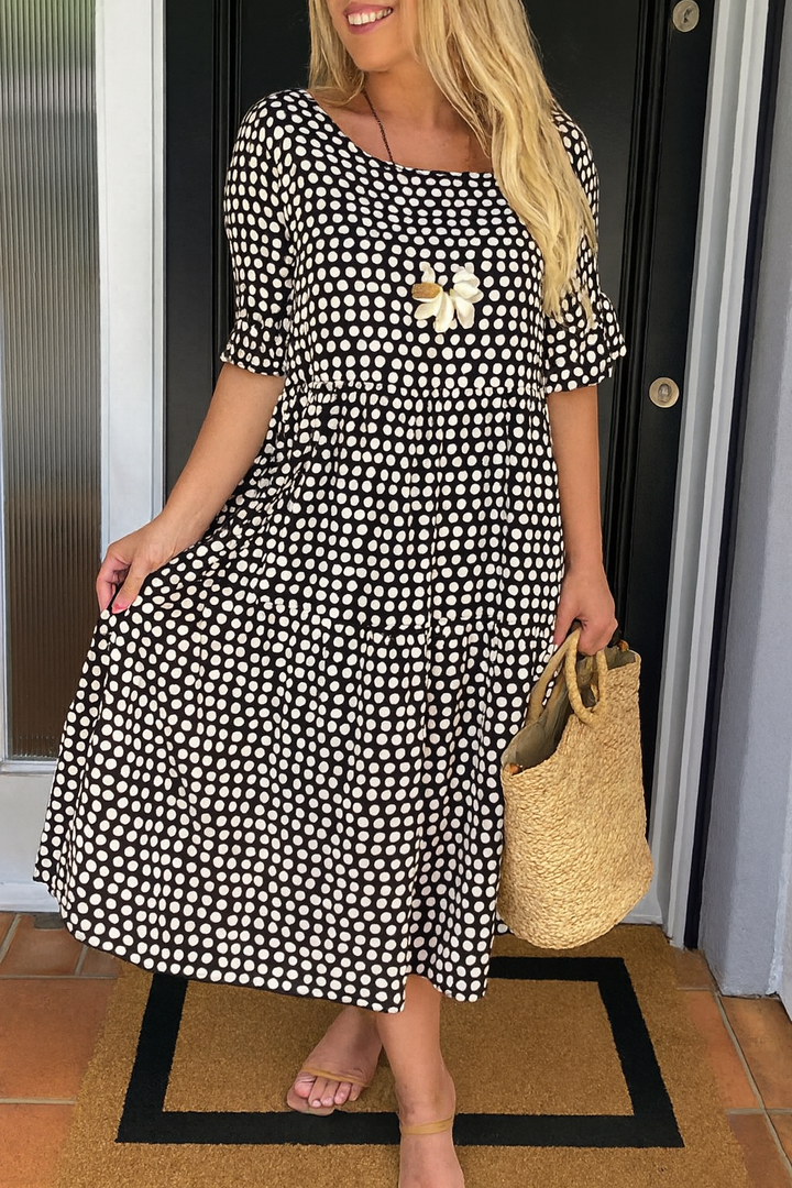 Iris | Robe Midi Sable