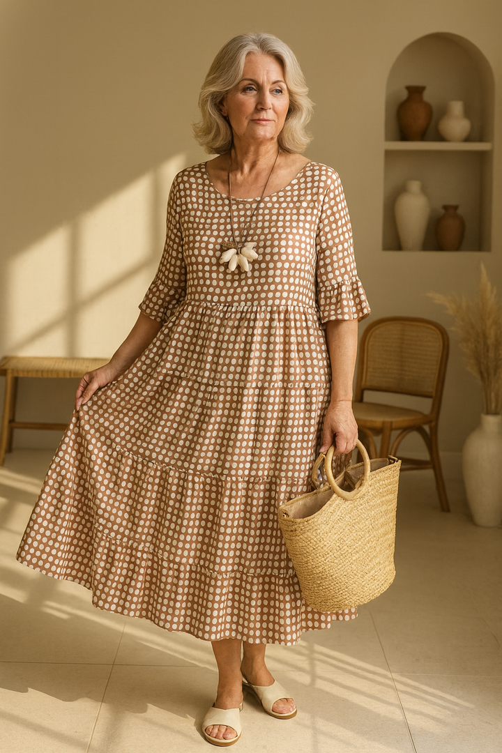 Iris | Robe Midi Sable