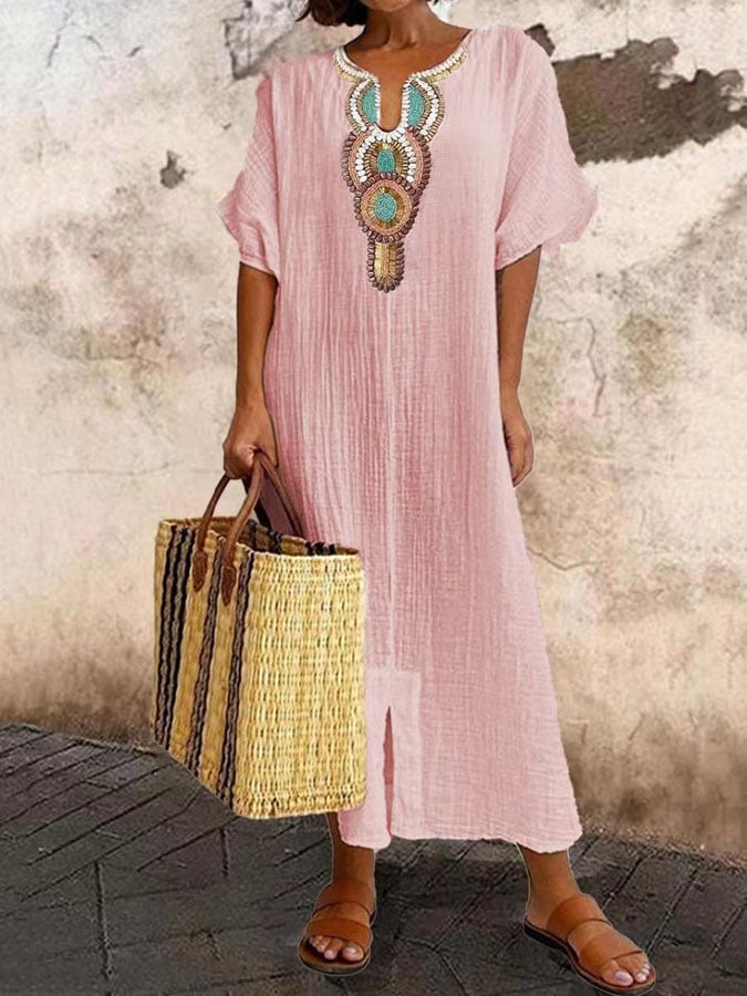 Marie | Kaftan avec détails brodés
