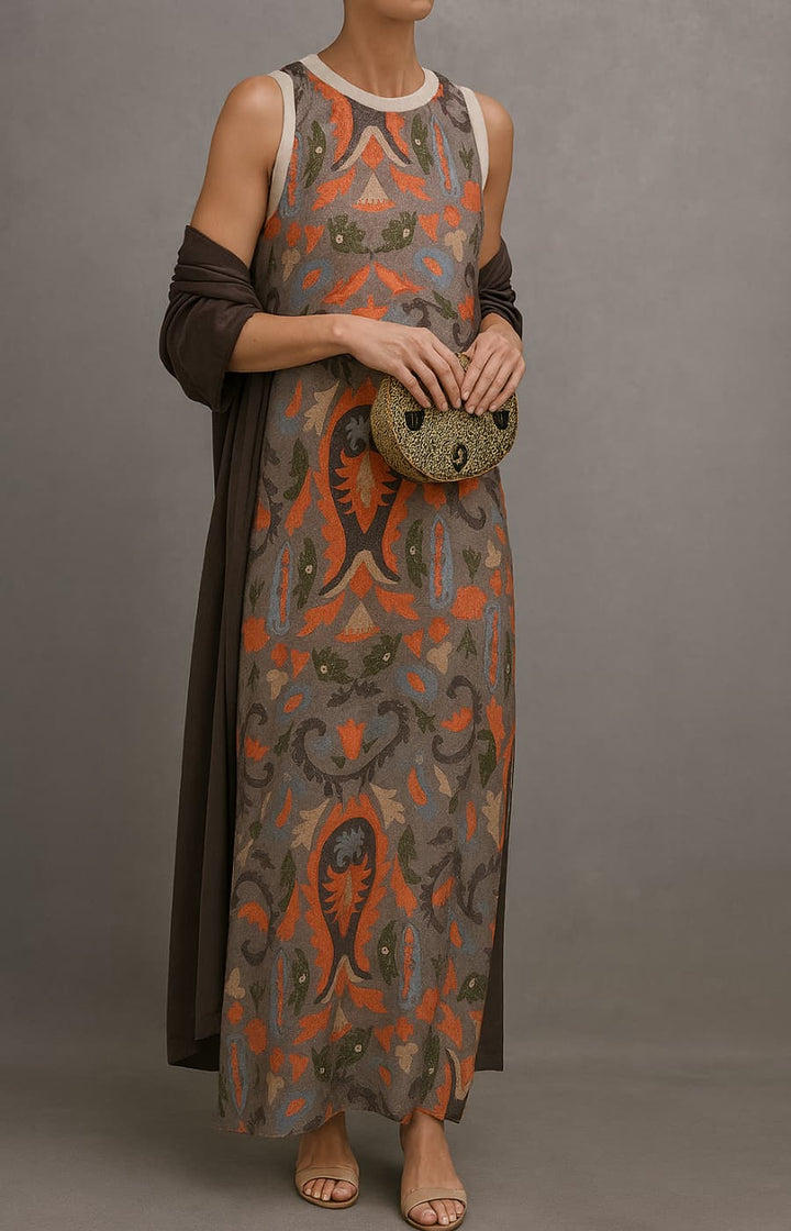 Isabella™ | Robe de Soirée Élégante avec Étole