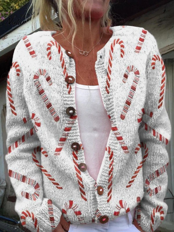 Clarisse™ | Cardigan Imprimé Festif