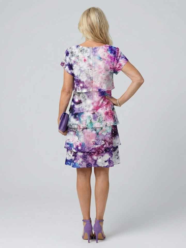 Zaya | Robe fleurie légère longueur genou