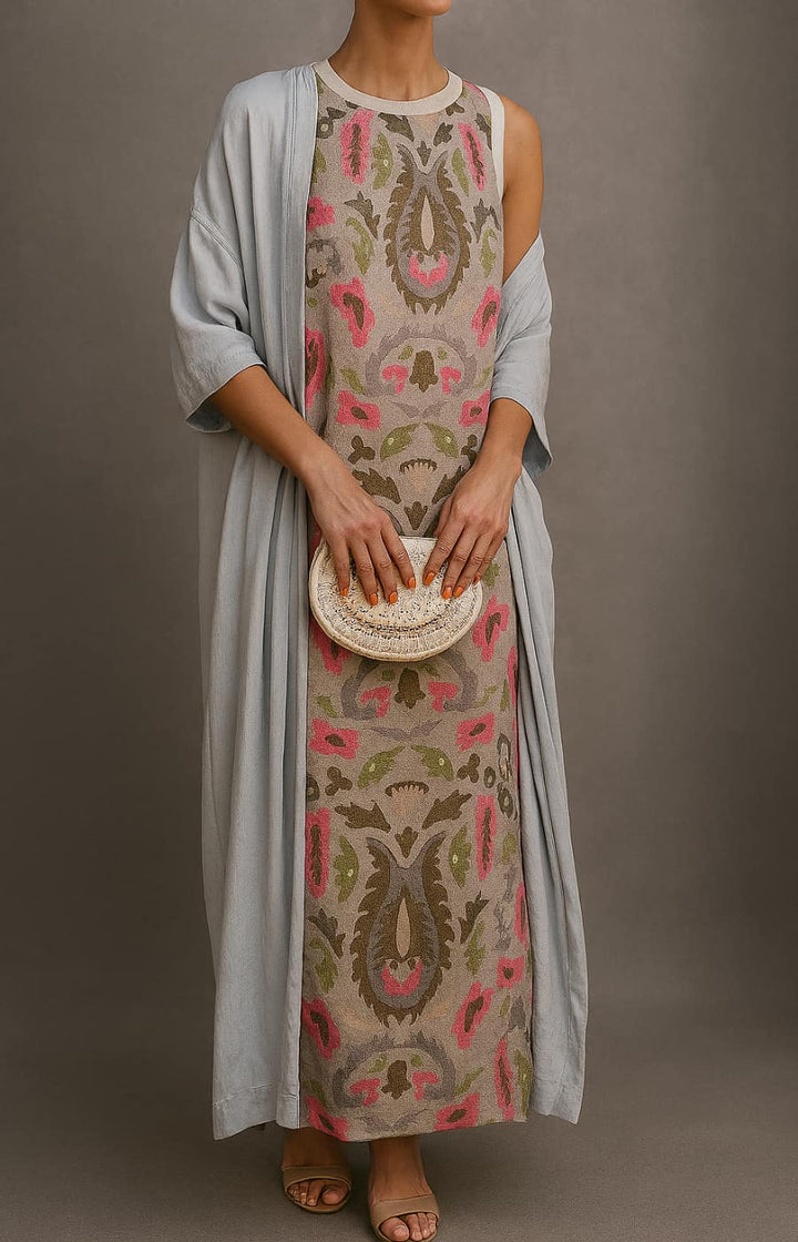 Isabella™ | Robe de Soirée Élégante avec Étole