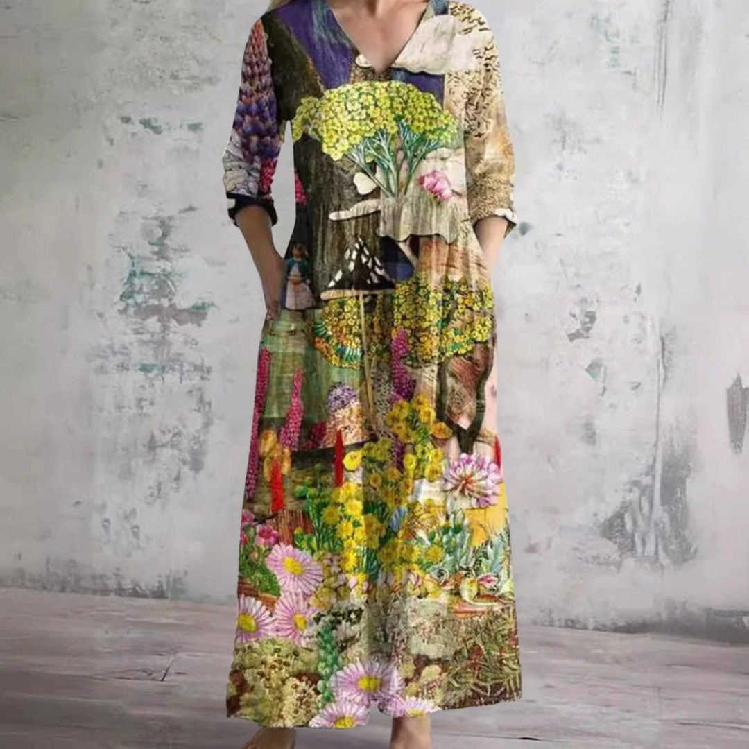 Olda™ | Robe Florale d'Été - Multicolore