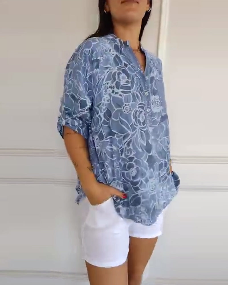 Chantal | Blouse à imprimé floral