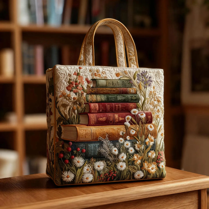 Sac matelassé artisanal - Motif floral