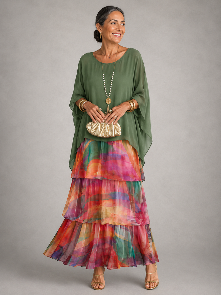 Lara | Robe Maxi Fluide Élégante