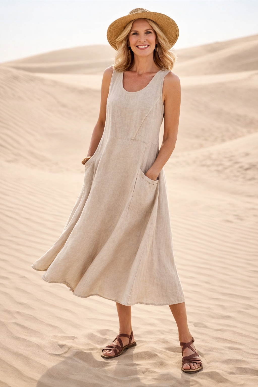Luna | Robe midi coupe A