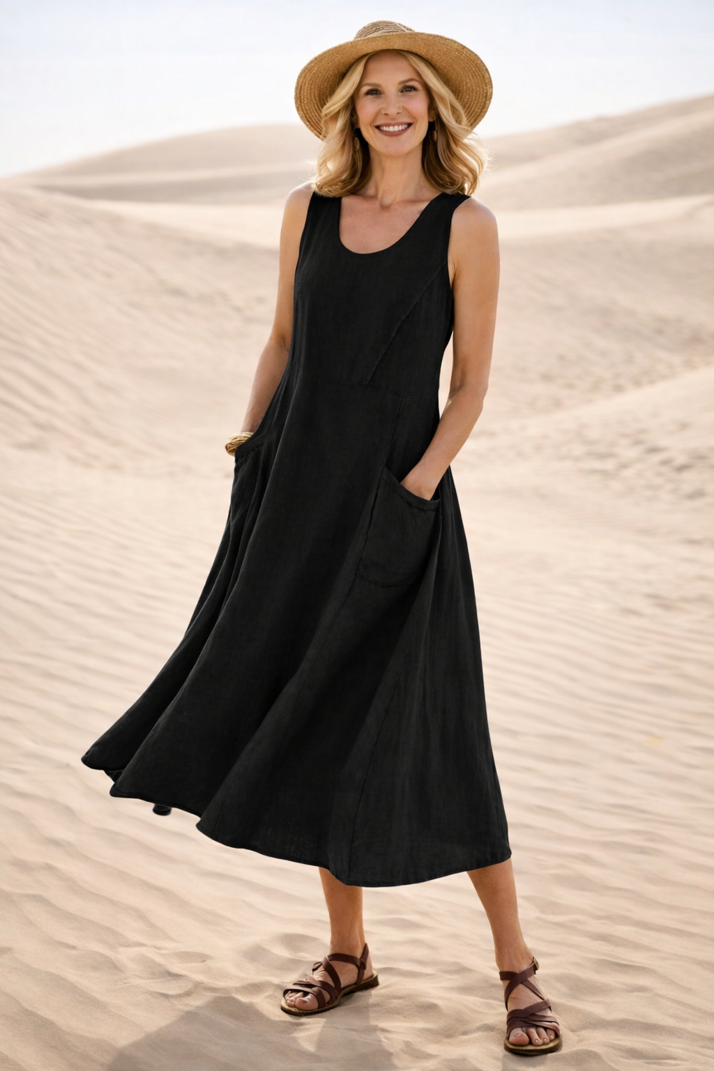 Luna | Robe midi coupe A