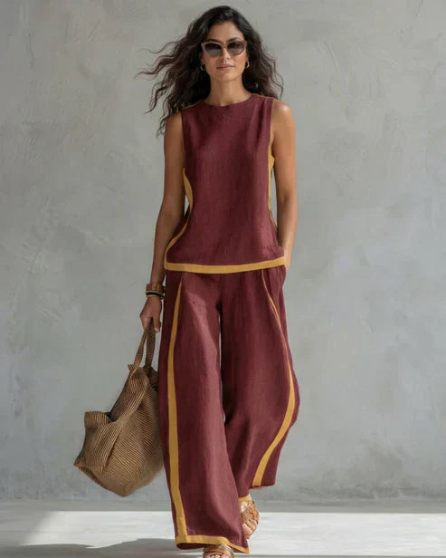 Leila™ | Ensemble Fluide - Bordeaux