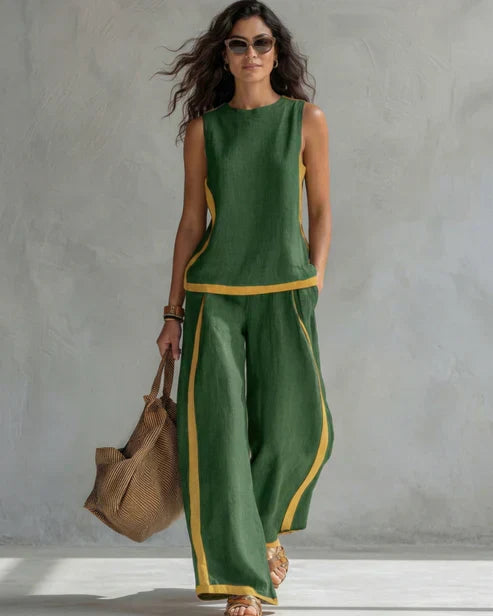 Leila™ | Ensemble Fluide - Vert