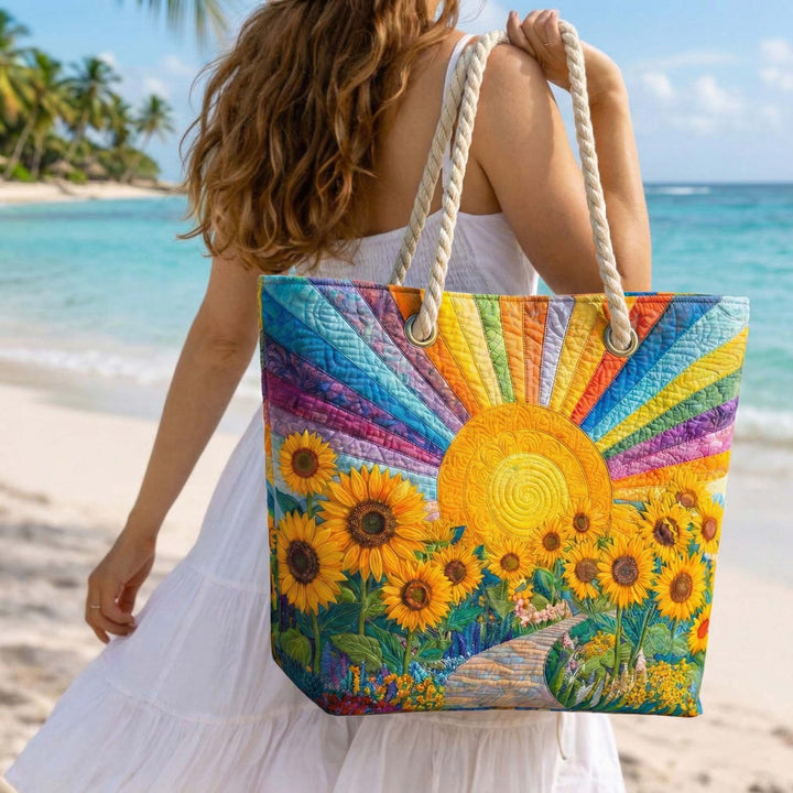 Sac de Plage Matelassé Arc-en-Ciel Soleil