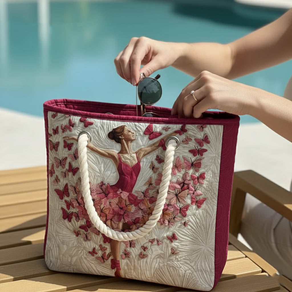 Sac de Plage Matelassé Ballerine