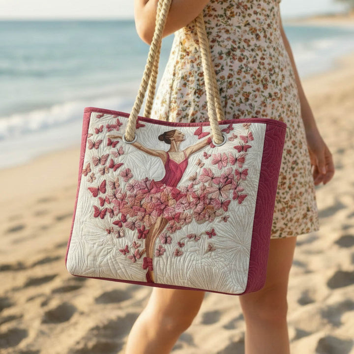 Sac de Plage Matelassé Ballerine