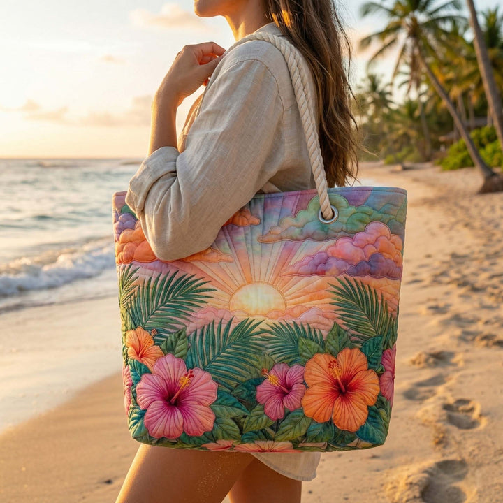 Sac de Plage Matelassé Sérénité des Coquillages