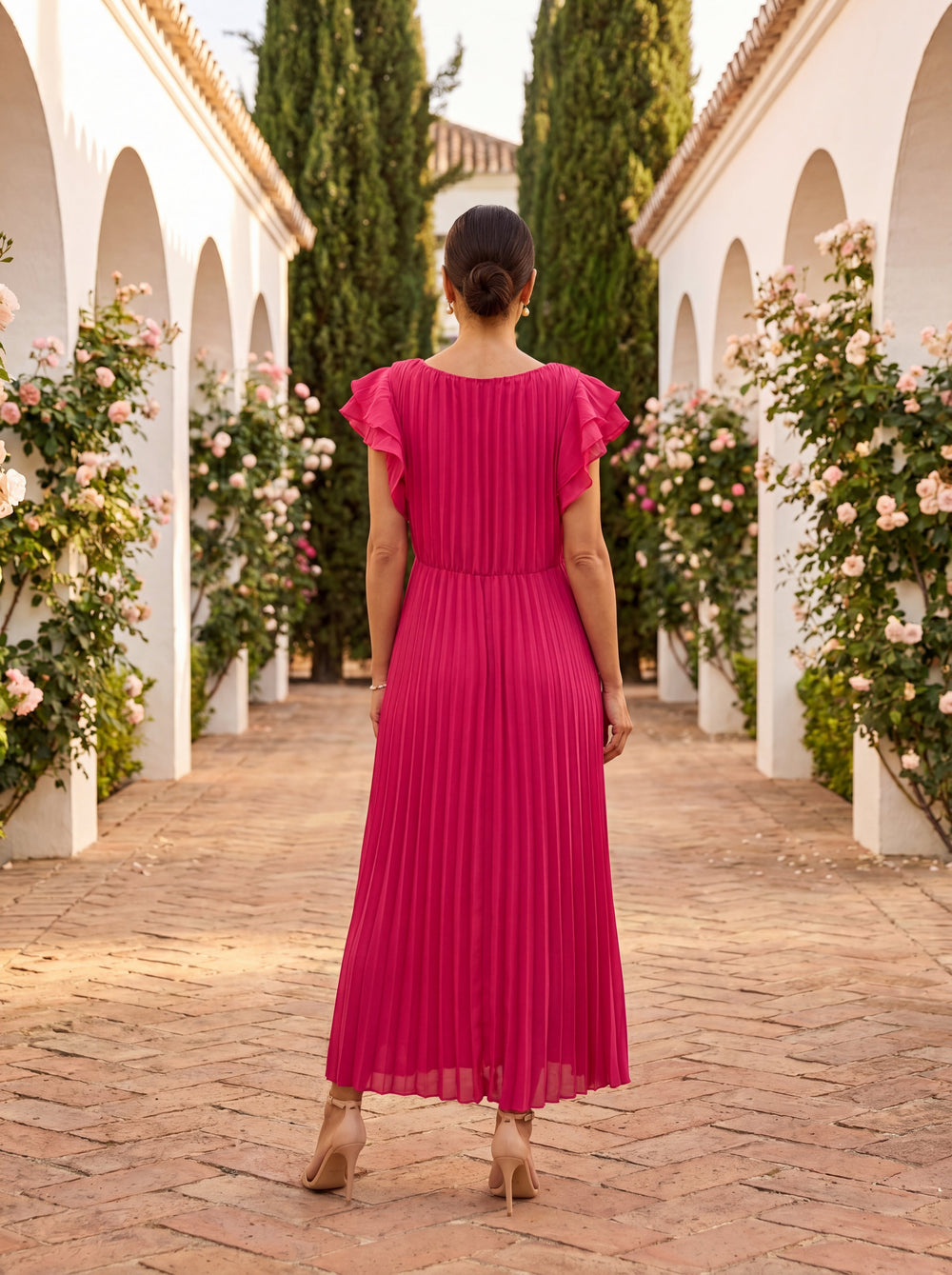 Lara | Robe Plissée Classique