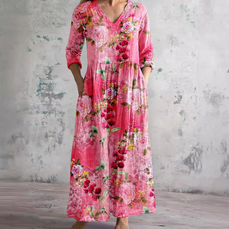 Wenda™ | Robe Florale d'Été - Rose