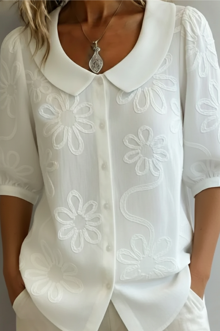 Maria | Blouse Fleurie Élégante