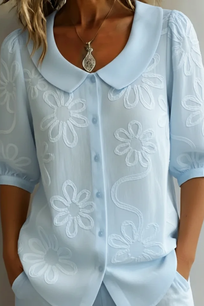 Maria | Blouse Fleurie Élégante