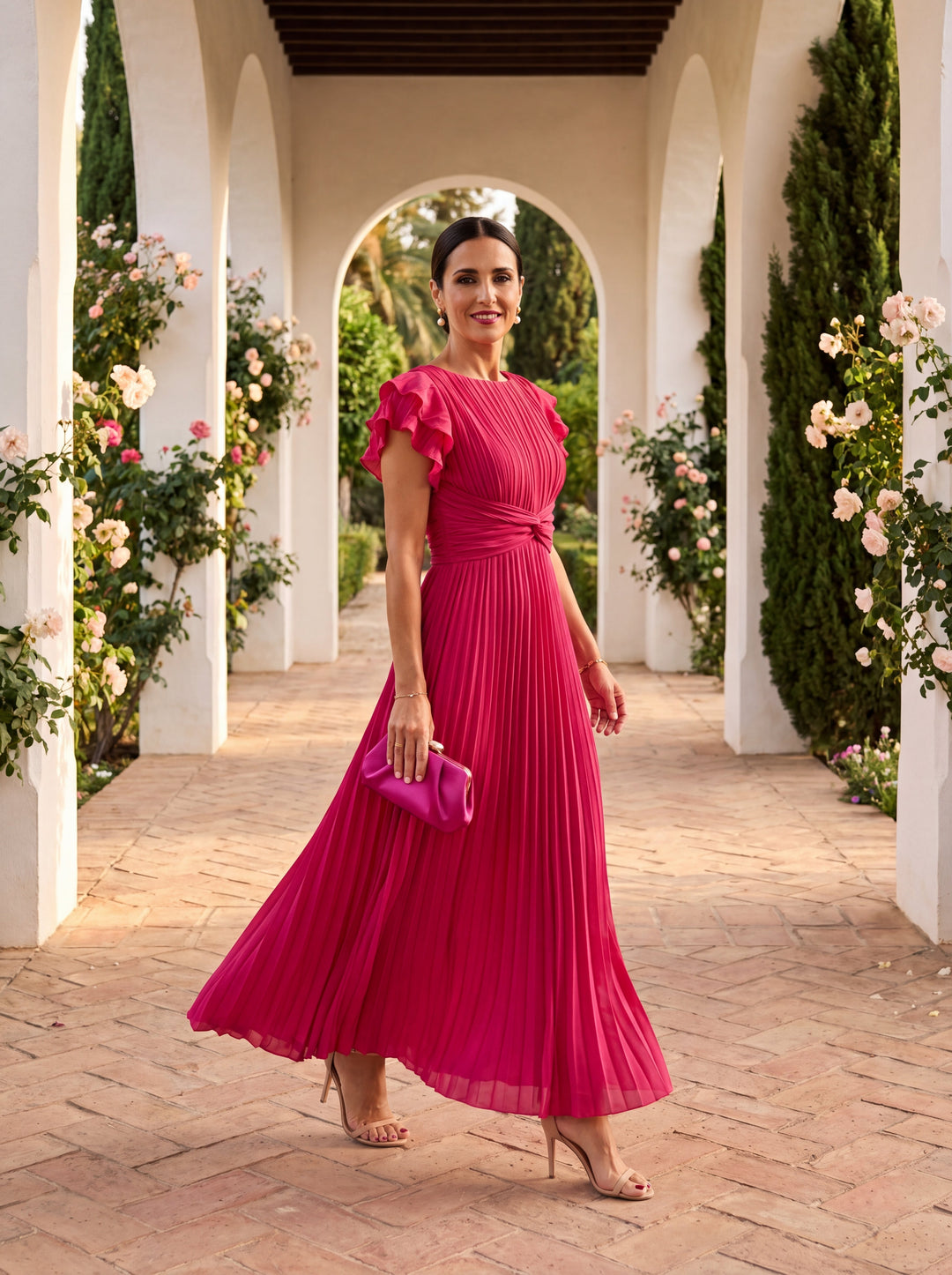 Lara | Robe Plissée Classique
