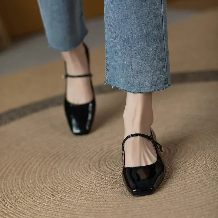 Chaussures Mary Jane à bout carré