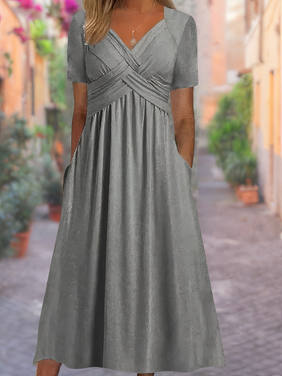 Sylvia | Robe Col en V Cache-Ventre