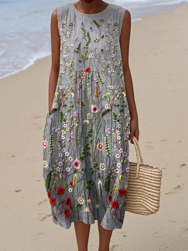 Cara | Robe midi Wildflower