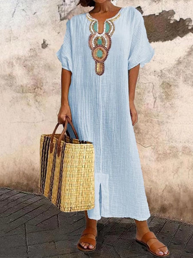 Marie | Kaftan avec détails brodés
