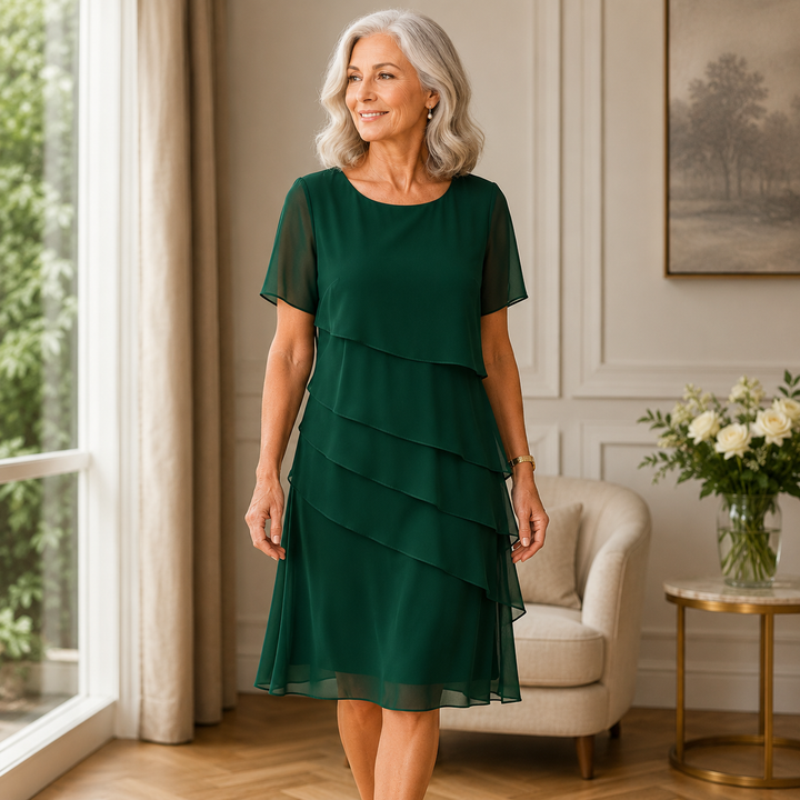 Linda - Robe Élégante à Volants Confortables