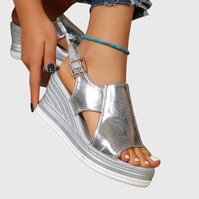 Veronica | Sandales Orthopédiques (Argent)