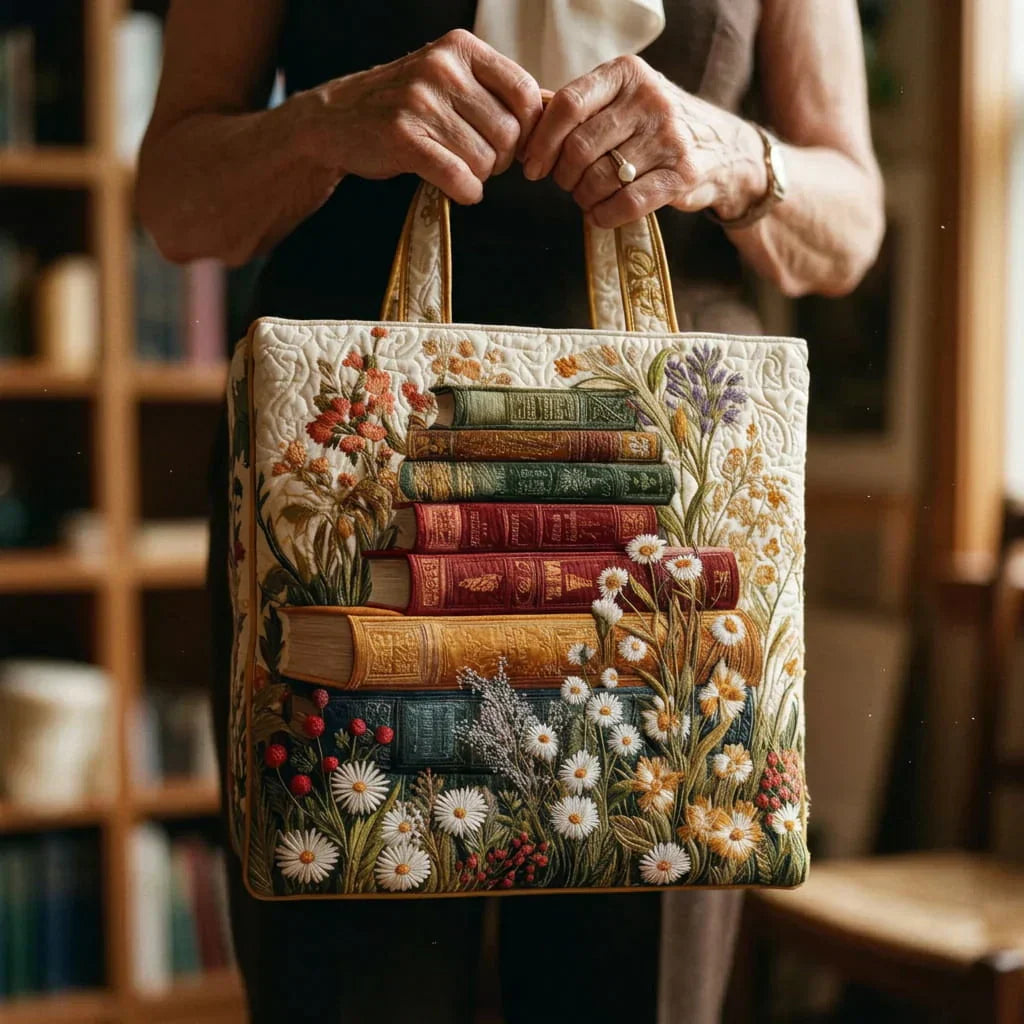 Sac matelassé artisanal - Motif floral