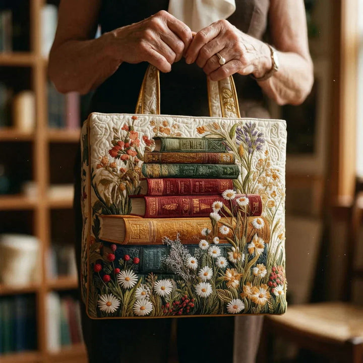 Sac matelassé artisanal - Motif floral