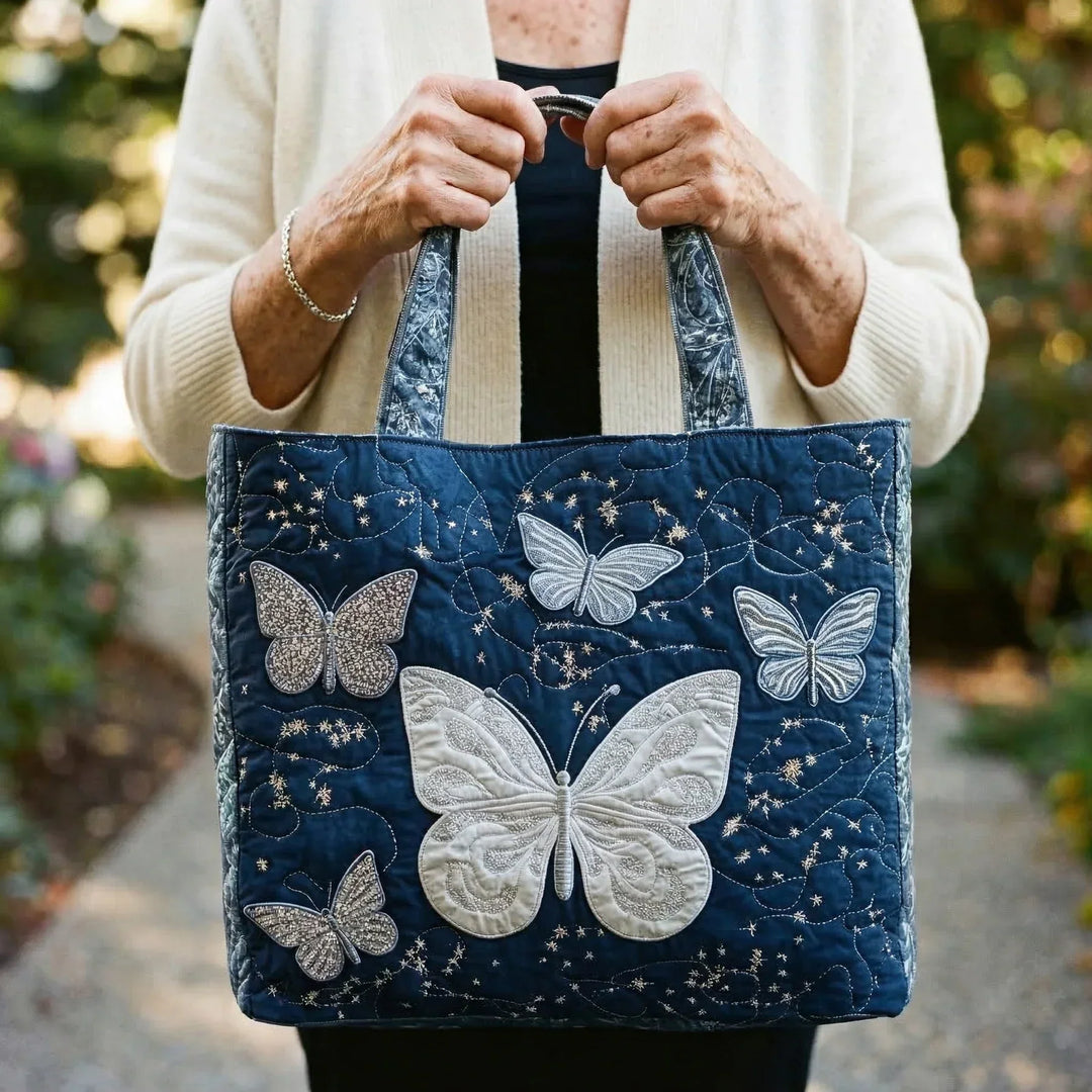Sac artisanal - Papillon argenté