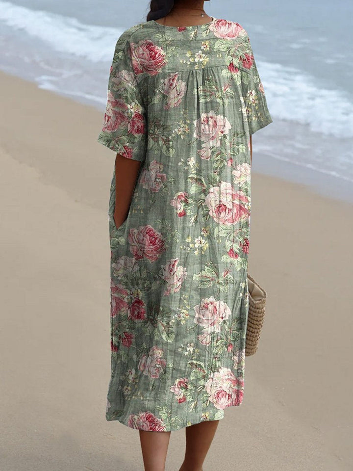 Lina - Robe Florale Vintage (vue 2)