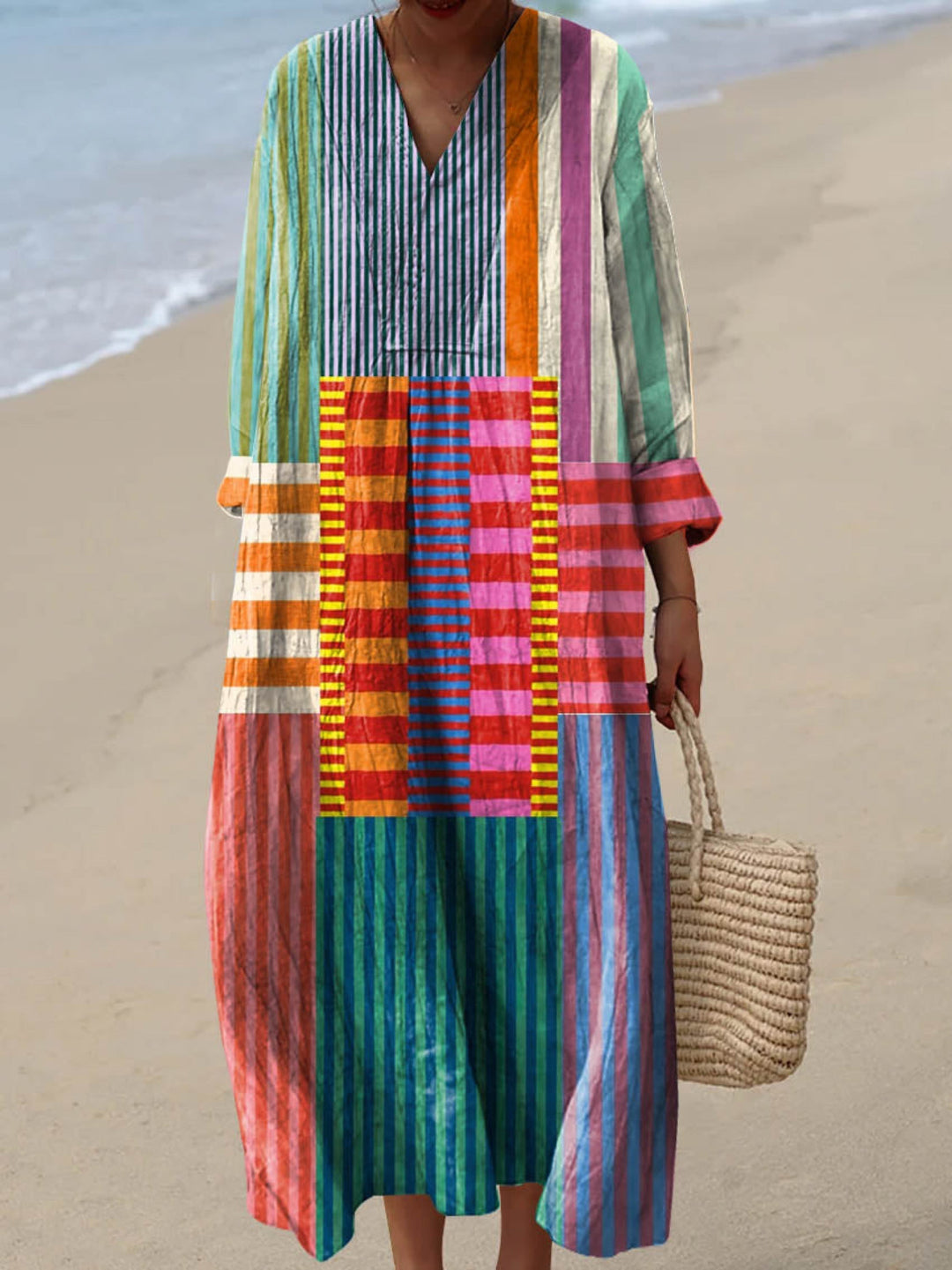 Lobke - Robe de Couleur Vintage